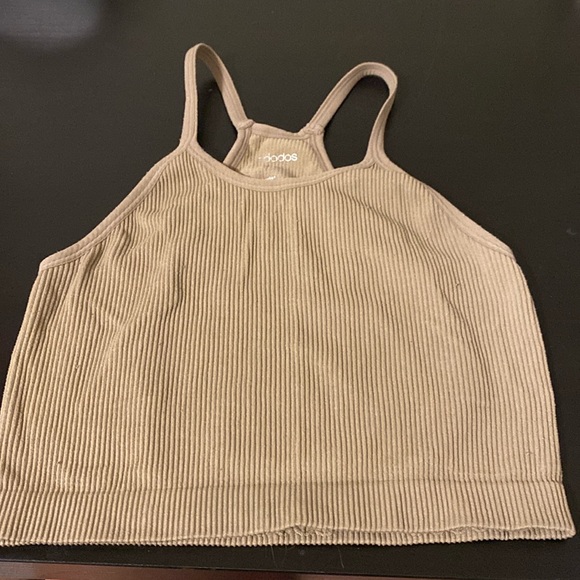 Ododos, Cropped Tank Top, Beige - Picture 3 of 7